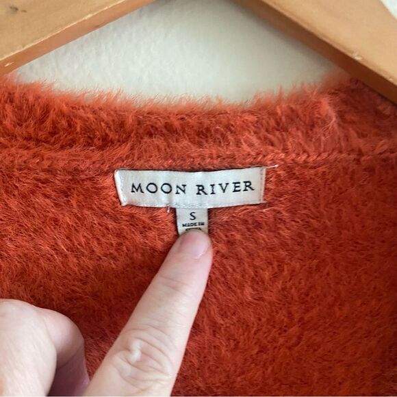 Anthropologie Moon River fuzzy eyelash sweater size Small - Picture 5 of 8